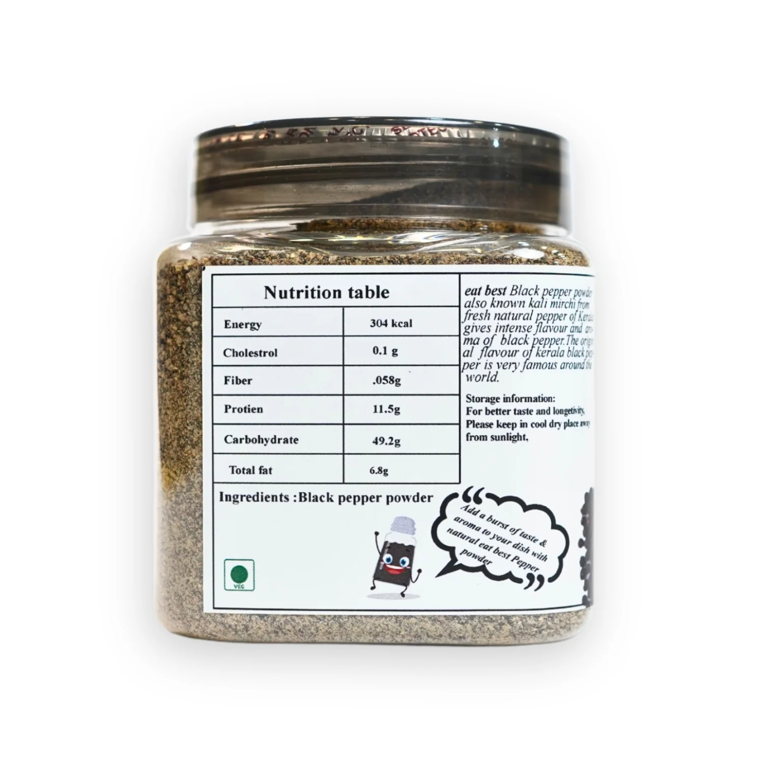Eat Best Black Pepper Powder 165 G - Image 2