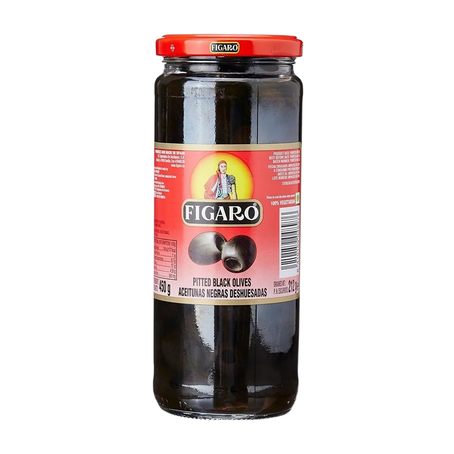 Figaro Pitted Black Olives 420 G