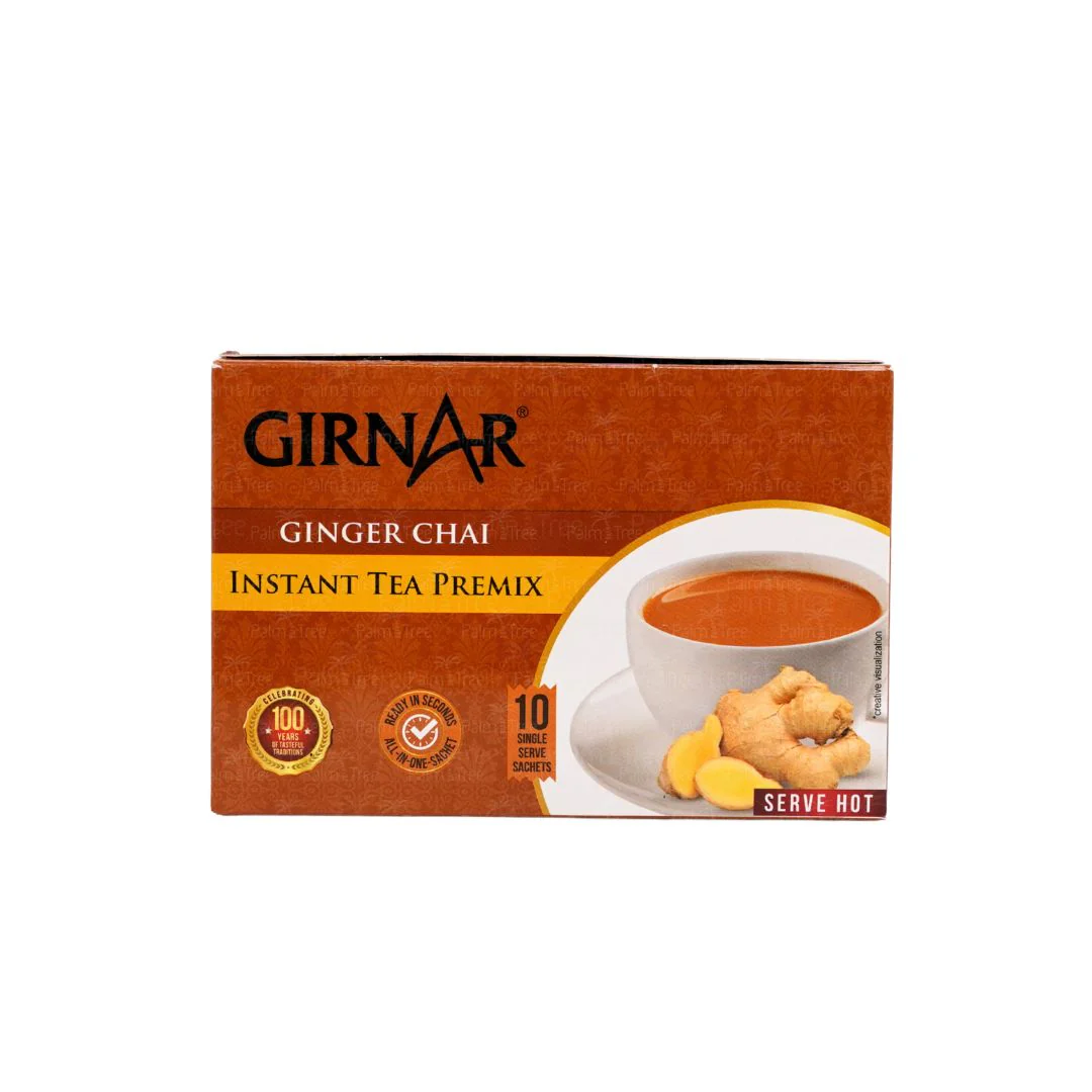 Girnar Ginger Chai Instant Tea Premix 10 Sachets | Adrak Chai