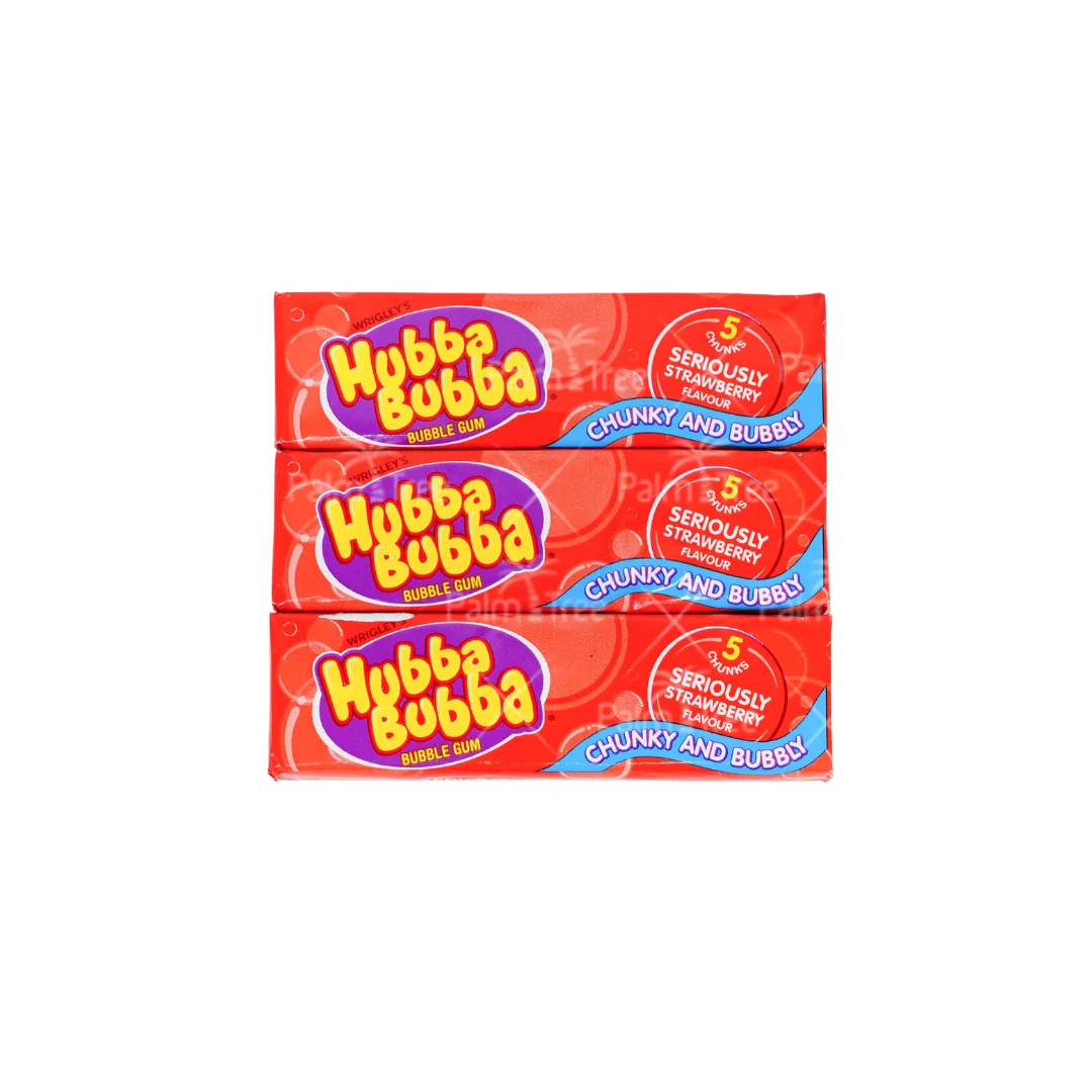 Hubba Bubba Bubble Gum - Strawberry Flavour - Image 2